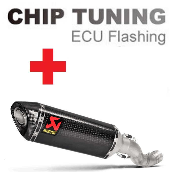 Aprilia RSV4 / Tuono V4 2021-hoje Ajuste de flash ECU de alto desempenho + Akrapovic S-A10SO13-RC (estágio 3)