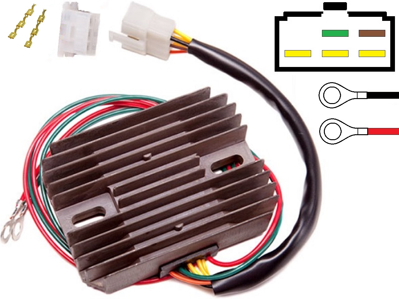 CARR451 - BMW Moto Guzzi MOSFET Voltage regulator rectifier - Rotor-1 - Clique na Imagem para Fechar