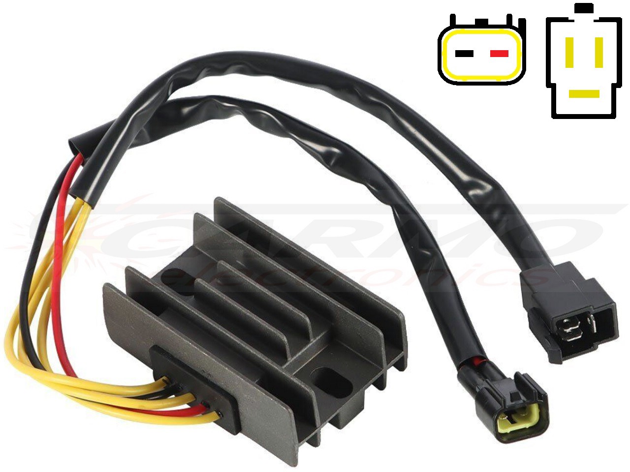 CARR104-DRZ-KLX - Kawasaki KLX400 Suzuki DRZ400 MOSFET Voltage regulator rectifier (21066-S005, 32800-29F00, SH572E-12) - Clique na Imagem para Fechar